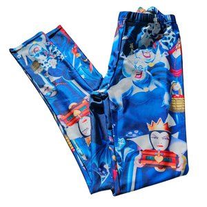 Disney Evil Queen Shiny Blue Tone Leggings No Size Tag Seems Size XS